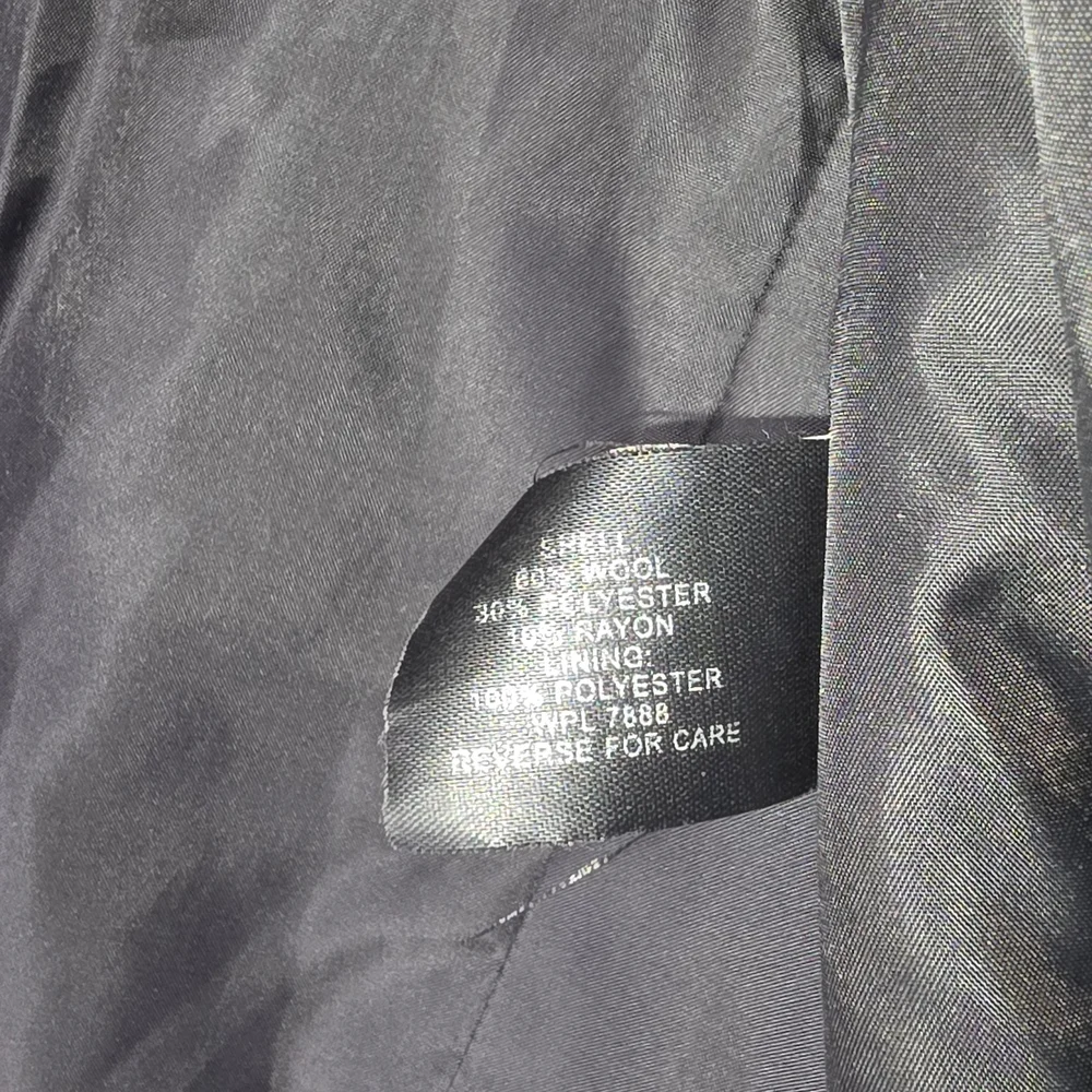 Anne Klein Sport Elegant Black Pea Coat - Picture 5 of 8